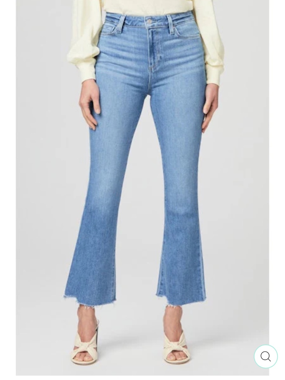 Paige “Claudine” Women’s Blue Denim Ankle Jeans